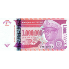 P79 Zaire - 1.000.000 N. Zaires Year 1996